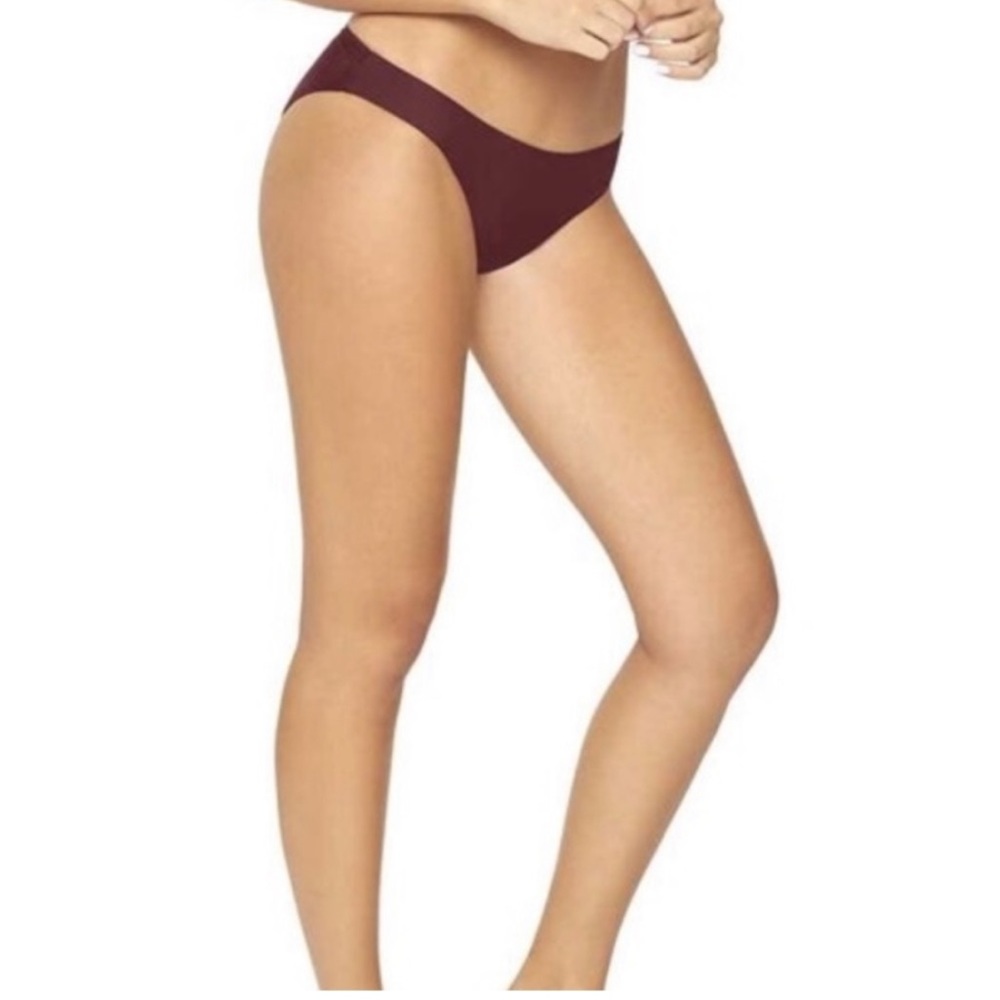 NWT Pilyq Moka Brown Basic Ruched Bikini Bottoms Full Coverage size Large